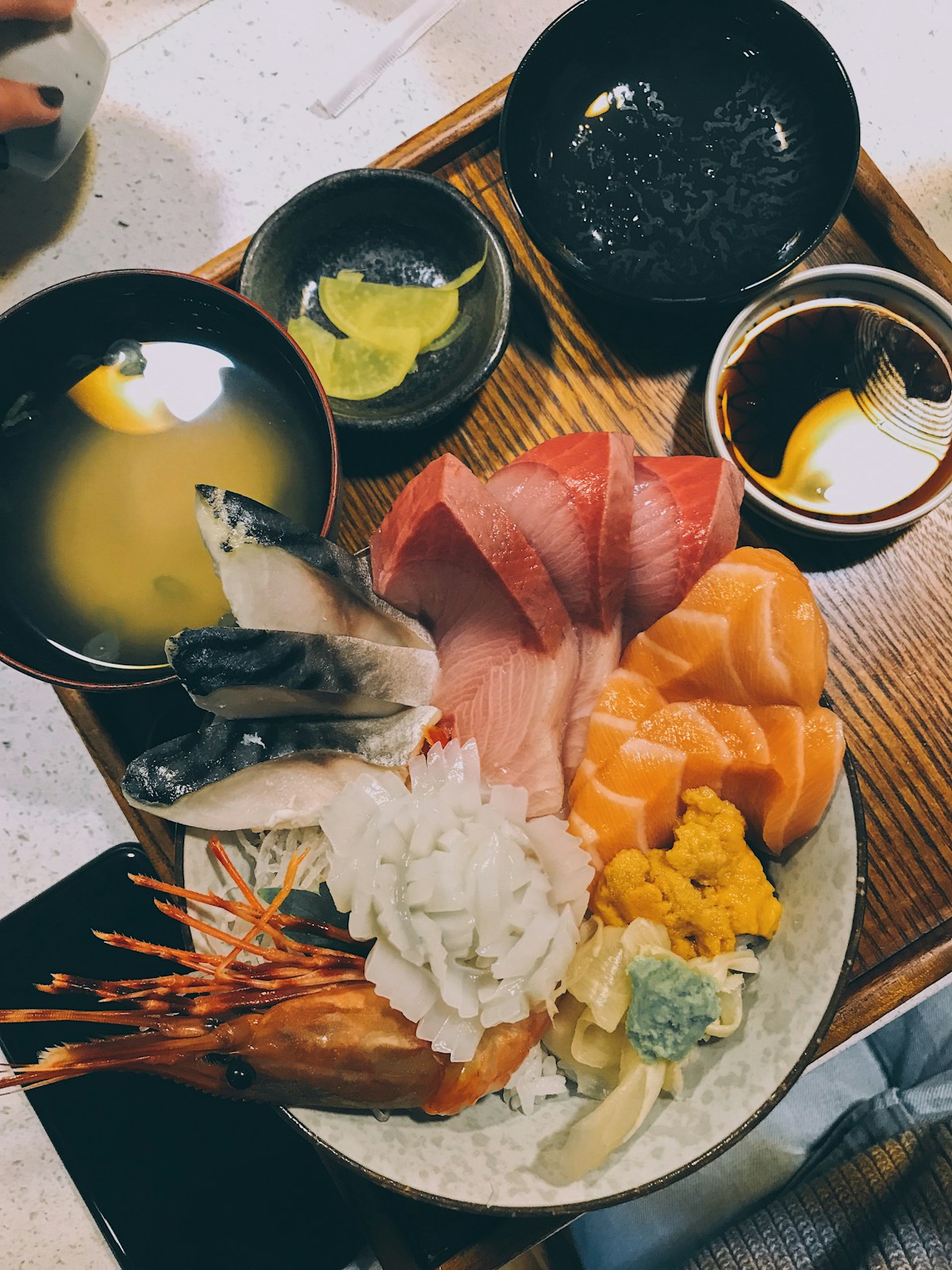 Seasonal sashimi selection